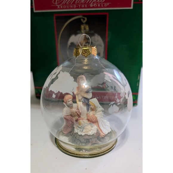 House of Lloyd Christmas Around the World Nativity Glass Ornament & Stand 1993 - Picture 3 of 4